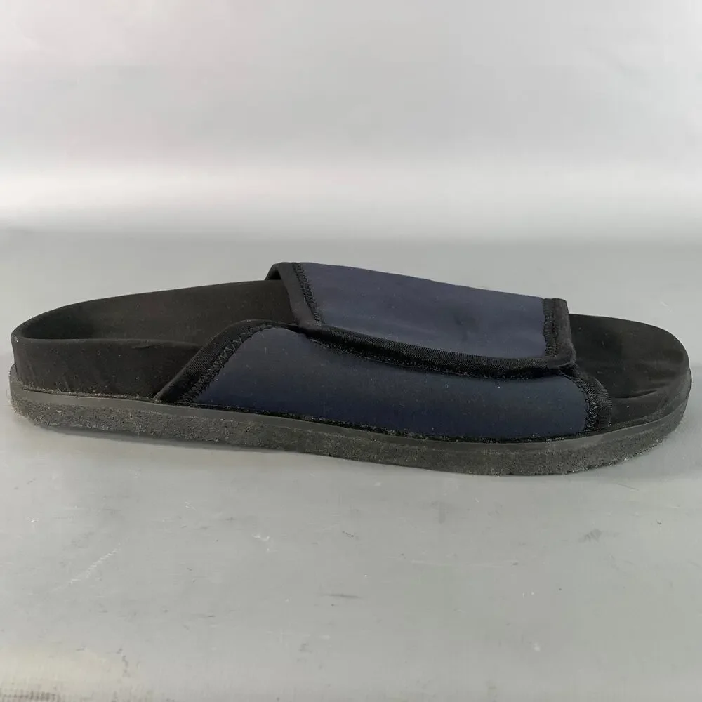 JAMES PERSE Size 11 Navy Black Solid Slide Sandals